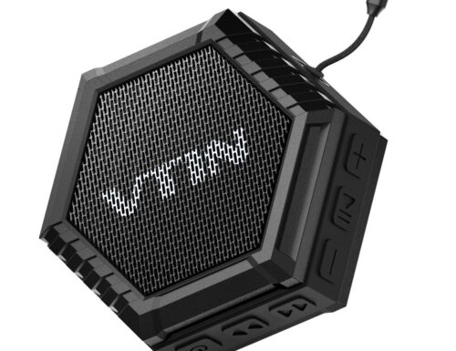 VTIN Altoparlante Bluetooth Esterno 5W Portatile con Basso Impermeabile Esterna, Speaker Suono Stereo Waterproof Dustproof Crashproof con 5W Driver